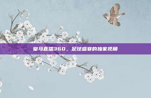 皇马直播360,足球盛宴的独家视角
