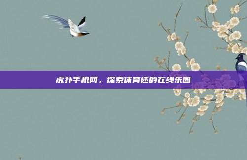 虎扑手机网,探索体育迷的在线乐园