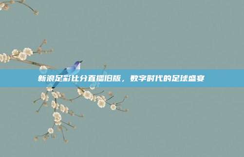 新浪足彩比分直播旧版,数字时代的足球盛宴