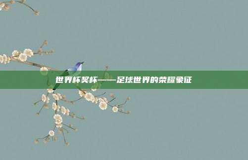 世界杯奖杯——足球世界的荣耀象征