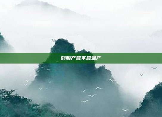 剖腹产算不算难产