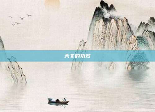 天冬的功效