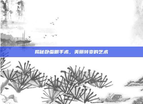 揭秘卧蚕眼手术，美丽转变的艺术