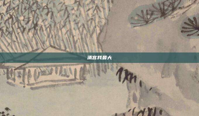清宫我最大