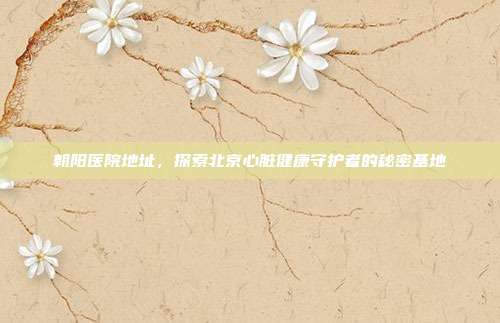 朝阳医院地址,探索北京心脏健康守护者的秘密基地