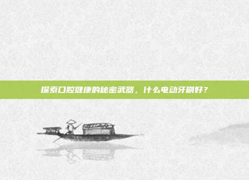 探索口腔健康的秘密武器，什么电动牙刷好？