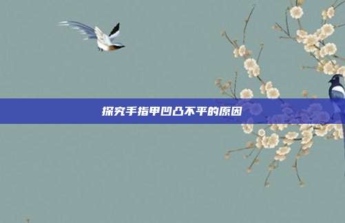 探究手指甲凹凸不平的原因