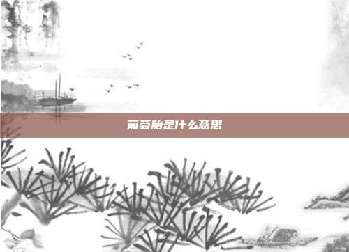 葡萄胎是什么意思