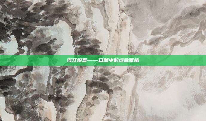 狗牙根草——自然中的绿色宝藏