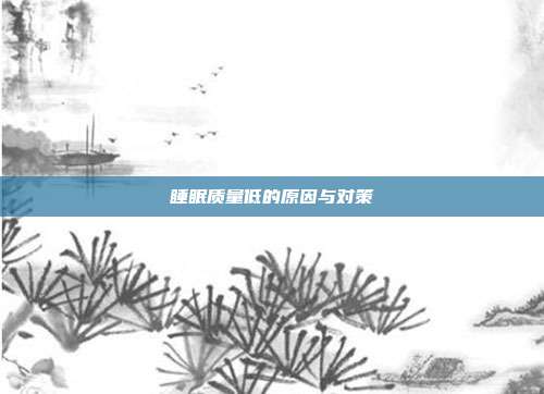 睡眠质量低的原因与对策