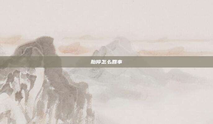 胎停怎么回事
