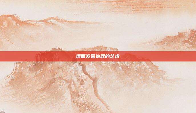墙面发霉处理的艺术