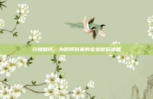 分娩知识,为即将到来的宝宝做好准备
