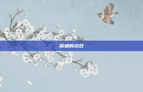 槟榔的功效