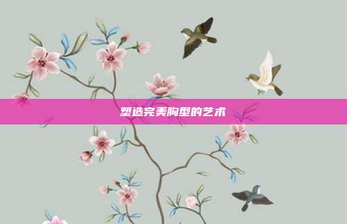 塑造完美胸型的艺术
