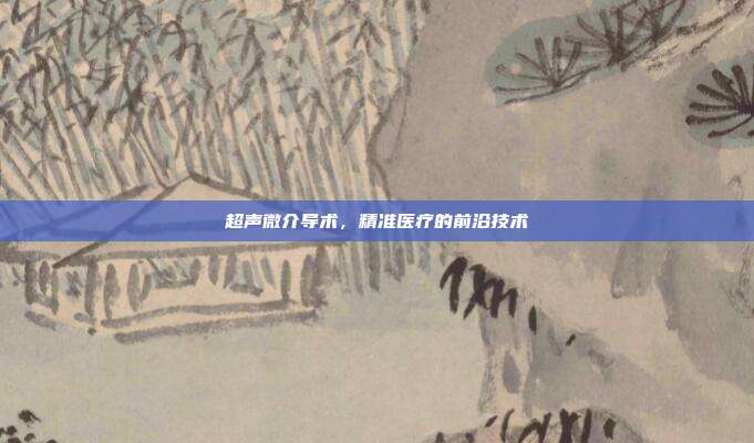 超声微介导术,精准医疗的前沿技术
