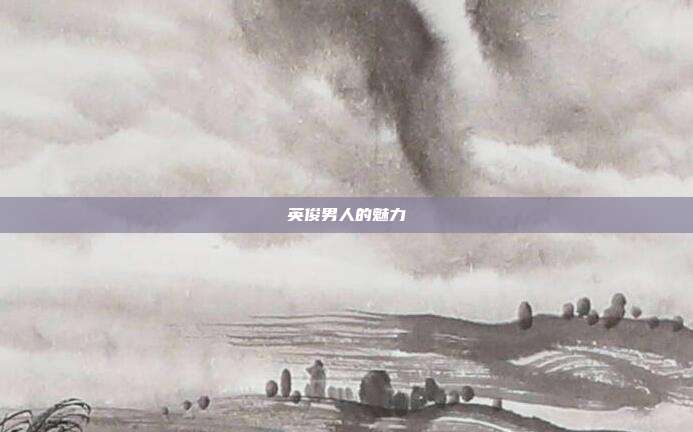 英俊男人的魅力