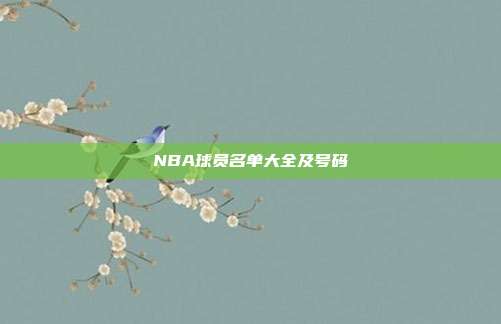 NBA球员名单大全及号码