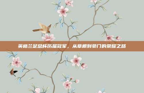 英格兰足总杯历届冠军,从草根到豪门的荣耀之路