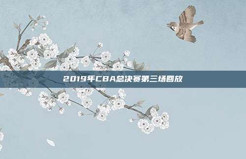 2019年CBA总决赛第三场回放