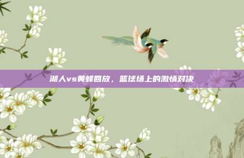 湖人vs黄蜂回放,篮球场上的激情对决