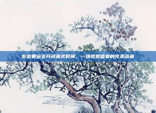 东京奥运会开闭幕式时间,一场视觉盛宴的完美落幕