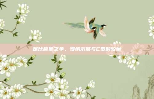 足球巨星之争,罗纳尔多与C罗的较量