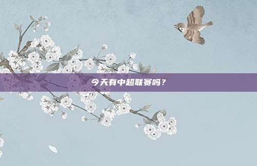 今天有中超联赛吗？