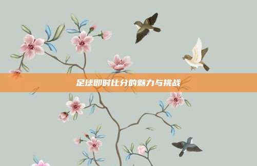足球即时比分的魅力与挑战