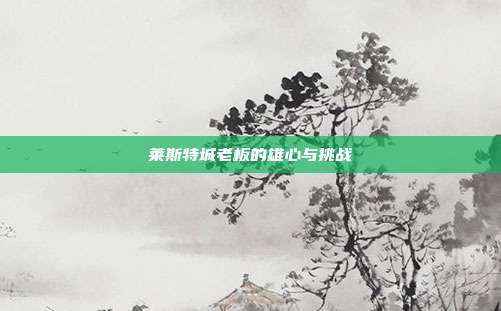 莱斯特城老板的雄心与挑战