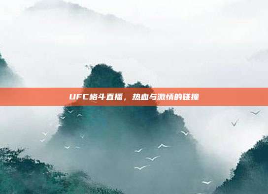 UFC格斗直播,热血与激情的碰撞
