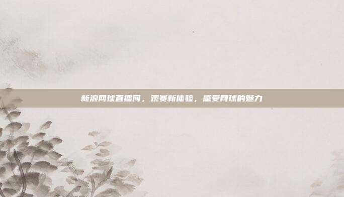 新浪网球直播间,观赛新体验,感受网球的魅力