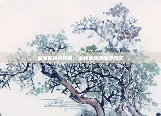 目前世界杯排名，全球足球的巅峰对决