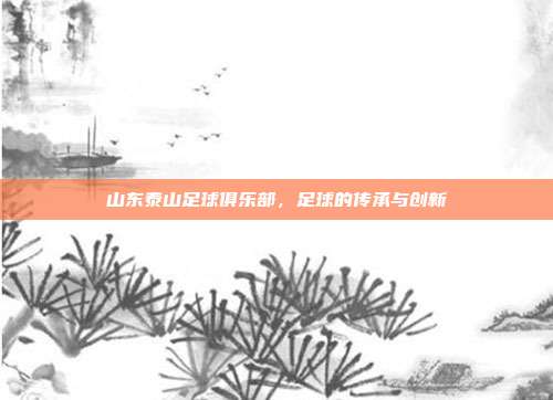 山东泰山足球俱乐部,足球的传承与创新
