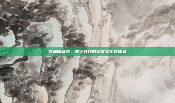 搜狐体育网，数字时代的体育文化传播者
