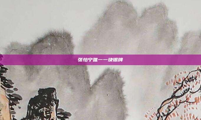 张怡宁唯一一块银牌