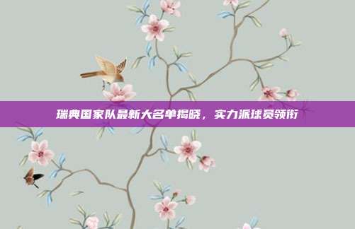 瑞典国家队最新大名单揭晓,实力派球员领衔