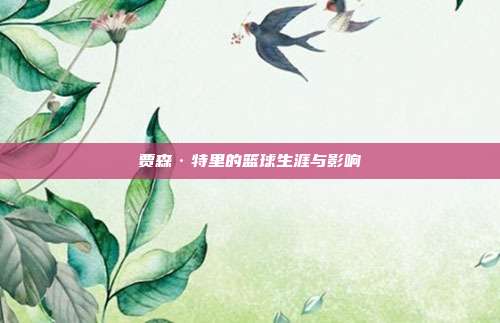 贾森·特里的篮球生涯与影响