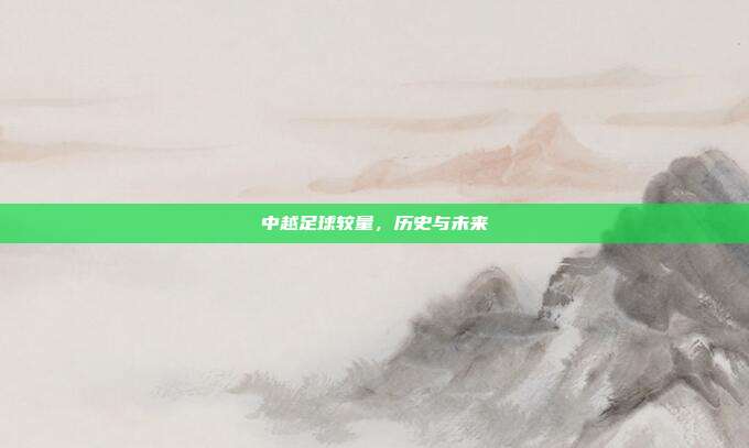 中越足球较量，历史与未来