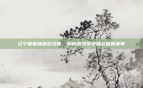 辽宁体育频道在线看,随时随地享受精彩体育赛事