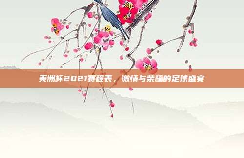 美洲杯2021赛程表,激情与荣耀的足球盛宴