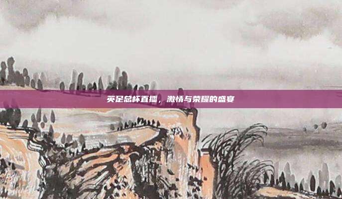 英足总杯直播,激情与荣耀的盛宴