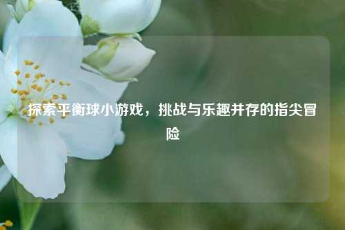 探索平衡球小游戏，挑战与乐趣并存的指尖冒险
