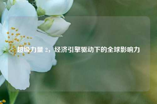 超级力量 2，经济引擎驱动下的全球影响力