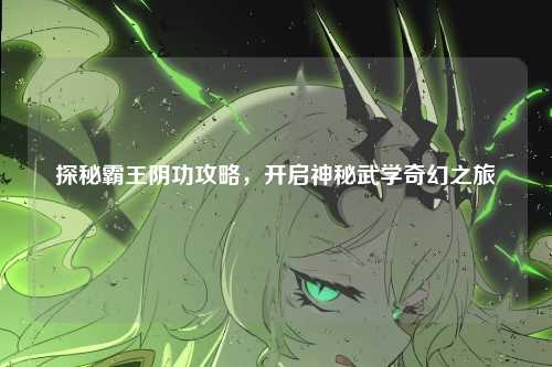 探秘霸王阴功攻略，开启神秘武学奇幻之旅