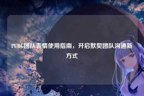 PUBG团队表情使用指南,开启默契团队沟通新方式