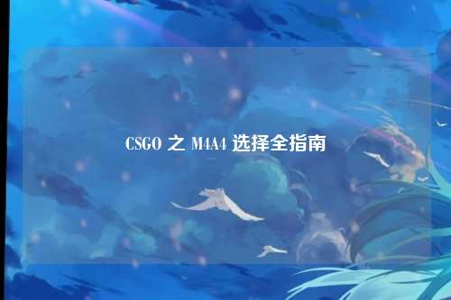 CSGO 之 M4A4 选择全指南