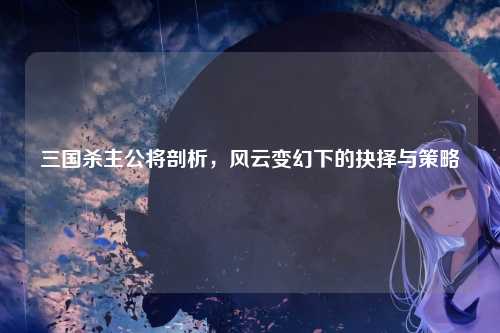 三国杀主公将剖析,风云变幻下的抉择与策略