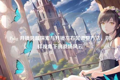Pubg 开镜竖屏探索与开镜左右晃调整方法,别样视角下的战场风云