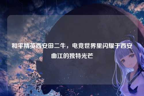 和平精英西安田二牛,电竞世界里闪耀于西安曲江的独特光芒